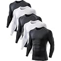 TELALEO Men's Compression Shirt Long Sleeve T Shirt Undershirt Baselayer