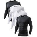 TELALEO Men's Compression Shirt Long Sleeve T Shirt Undershirt Baselayer