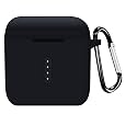 Premium Case Cover Compatible With Boat Airdopes 141/148 Only Silicon Cover,Black