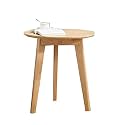Telephone Table, Side Table,Small Round Table,Living Room Sofa Side Table,Snack Table,Terrace Coffee Table,Telephone Table,2 Sizes,2 Colors(Color:Wood Color,Size:19.6819.