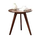 Telephone Table, Side Table,Small Round Table,Living Room Sofa Side Table,Snack Table,Terrace Coffee Table,Telephone Table,2 Sizes,2 Colors(Color:Walnut Color,Size:25.592
