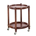Telephone Table, Solid Wood Storage Rack，2-Tier Pallet Side Table，Outdoor & Indoor Drink Snack Coffee Table Telephone Table，2 Colors(Size:16.53 16.53 21.65in,Color:Walnut