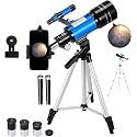 Telescope for Beginners & Kids,70mm Aperture 400mm Refractor Telescope for Astronomy Beginners, Portable Travel Astronomy Gifts
