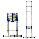 Telescoping Aluminum Ladder 21.6FT for Roof Top Tent, RV Attic &amp; Home Loft, Heavy-Duty 150kg Capacity, Adjustable Extension Ladder for Camping &amp; Outdoor Use