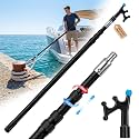 Telescoping Boat Hook for Docking with Protective Rubber Tip Extension Pole