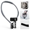 TELESIN Neck Phone Holder POV/Vlog Neck Mount for Phones with Phone Clip