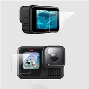 telesin screen protector for goproo hero 13 lcd  lens  small display 9h hardness tempered glassanti-scrach anti-bubble