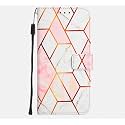 TELETEL Faux Leather Marvel Magnetic Closure Flip Shock Proof Back Cover with Cards &amp; Cash Pockets Cover | Wallet Case - White &amp; Pink for Apple iPhone 14 Pro Max