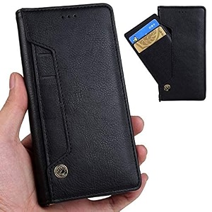 teletel flipper series faux leather wallet flip case kick stand with magnetic closure flip cover black for vivo t1 5g