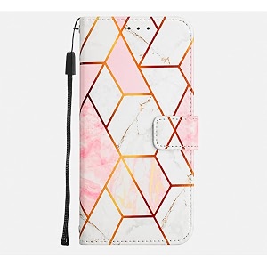 teletel marvel magnetic closure flip shock proof back cover with cards amp cash pockets cover  wallet case - white amp pink for samsung galaxy m31 prime