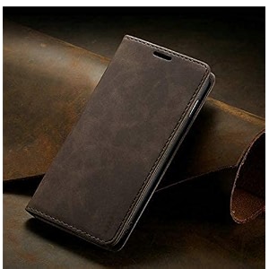 teletel prime series soft leather wallet flip case kick stand with magnetic closure lightweight slim flip cover coffee for vivo t1 5g