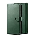 TELETEL Vintage Flip Case Pu Leather Finish | Inside TPU with Card Pockets &amp; Stand | Magnetic Closure | Shock Proof Wallet Cover (Dark Green) for Vivo T1 5G