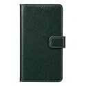 TELETEL Vintage Flip Case Pu Leather Finish | Inside TPU with Card Pockets &amp; Stand | Magnetic Closure | Shock Proof Wallet Cover (Dark Green) for OnePlus Nord 2T