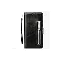 TELETEL Zipper Series Flip Mobile Cover Pu Leather | Card &amp; Cash Pockets | Magnetic Loop | Front Zip Lock Wallet Case (Black) for Samsung Galaxy A70S