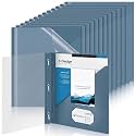 Teling 24 Pcs Presentation Folders Bulk with Clear Report Cover, Grey Blue