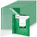 Teling 48 Pcs Presentation Folders Bulk with Clear Report Cover, Green