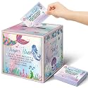Teling 51 Pieces Diaper Raffle Tickets with Card Box,Mermaid