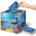 Teling 51 Pieces Diaper Raffle Tickets with Card Box,Under the Sea