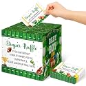 Teling 51 Pieces Diaper Raffle Tickets with Card Box, Football Touch Down
