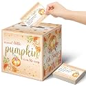 Teling 51 Pieces Diaper Raffle Tickets with Card Box,Pumpkin
