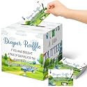 Teling 51 Pieces Diaper Raffle Tickets with Card Box,Golf Style