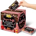 Teling 51 Pieces Diaper Raffle Tickets Box with Card