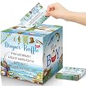 Teling 51 Pieces Diaper Raffle Tickets with Card Box,A Little Fisherman Is on the Way