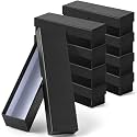 Teling 8 Pcs 2x2 Coin Storage Collectors Box, 9 x 2 x 2 Inches, Black