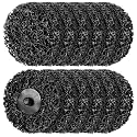 Tellegloww 10Pack 3inch Strip Discs Quick Change Easy Sanding Discs, Black
