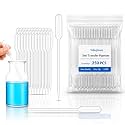 Tellegloww 250 Pcs 5ml Transfer Pipettes, Fine Tip LDPE Liquid Dropper
