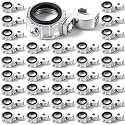 Tellegloww 50 Pack Insulated Grounding Bushing Adjustable Lay-in Lug, 3/4”