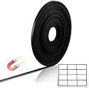 Tellegloww Black Magnetic Tape Roll Thin Strips, 1/4 Inch X 100 Feet, 1 Pcs