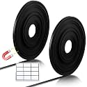 Tellegloww Black Magnetic Tape Roll Thin Strips, 1/2 Inch X 25 Feet, 2 Pcs