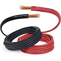 TEMCo 1 Gauge AWG 250 Ft Black + 250 Ft Red Flexible Pure Copper Made in USA Welding Cable Battery Wire - Heavy Duty Solar, Inverter, Car, RV, Truck