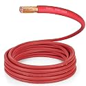 TEMCo 1/0 Gauge AWG 300 Ft Red Flexible Pure Copper Made in USA Welding Cable Battery Wire - Heavy Duty Solar, Inverter, Car, RV, Truck