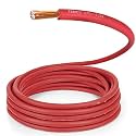 TEMCo 2 Gauge AWG 85 Ft Red Flexible Pure Copper Made in USA Welding Cable Battery Wire - Heavy Duty Solar, Inverter, Car, RV, Truck