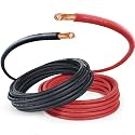 TEMCo 3/0 Gauge AWG 20 Ft Black + 20 Ft Red Flexible Pure Copper Made in USA Welding Cable Battery Wire - Heavy Duty Solar, Inverter, Car, RV, Truck