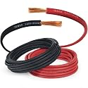 TEMCo 6 Gauge AWG 50 Ft Black + 50 Ft Red Flexible Pure Copper Made in USA Welding Cable Battery Wire - Heavy Duty Solar, Inverter, Car, RV, Truck