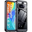 Temdan Designed for Google Pixel 11 Case Waterproof, Built-in Screen & Camera Protector IP68 Underwater Full Body Military Dropproof Shockproof Protective Case for Pixel 11 6.3" Black