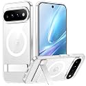 Temdan Designed for Google Pixel 11 Pro Case 2026, [Built-in Invisible Kickstand][Compatible with MagSafe][Military Grade Shockproof] Slim Thin Phone Case-Clear