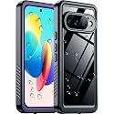 Temdan Designed for Google Pixel 11 Pro Case Waterproof, Built-in Screen & Camera Protector IP68 Underwater Full Body Military Dropproof Shockproof Protective case for Pixel 11 Pro 6.3" Purple/Clear