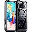 Temdan Designed for Google Pixel 11 Pro Case Waterproof, Built-in Screen & Camera Protector IP68 Underwater Full Body Military Dropproof Shockproof Protective Case for Pixel 11 Pro 6.3" Black/Clear