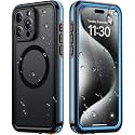 Temdan Designed for iPhone 15 Pro Case Waterproof, Blue