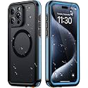 Temdan Designed for iPhone 15 Pro Max Case Waterproof, Blue