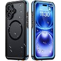 Temdan Designed for iPhone 16 Case Waterproof, Blue