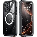 Temdan Designed for iPhone 16 Pro Case Waterproof, Black/Clear