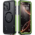 Temdan Designed for iPhone 16 Pro Case Waterproof, Green