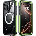 Temdan Designed for iPhone 16 Pro Case Waterproof, Green/Clear