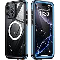 Temdan Designed for iPhone 16 Pro Max Case Waterproof,Blue/Clear