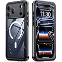 Temdan Designed for iPhone 17 Pro Case Waterproof, Black/Clear